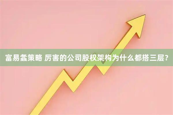 富易螽策略 厉害的公司股权架构为什么都搭三层？